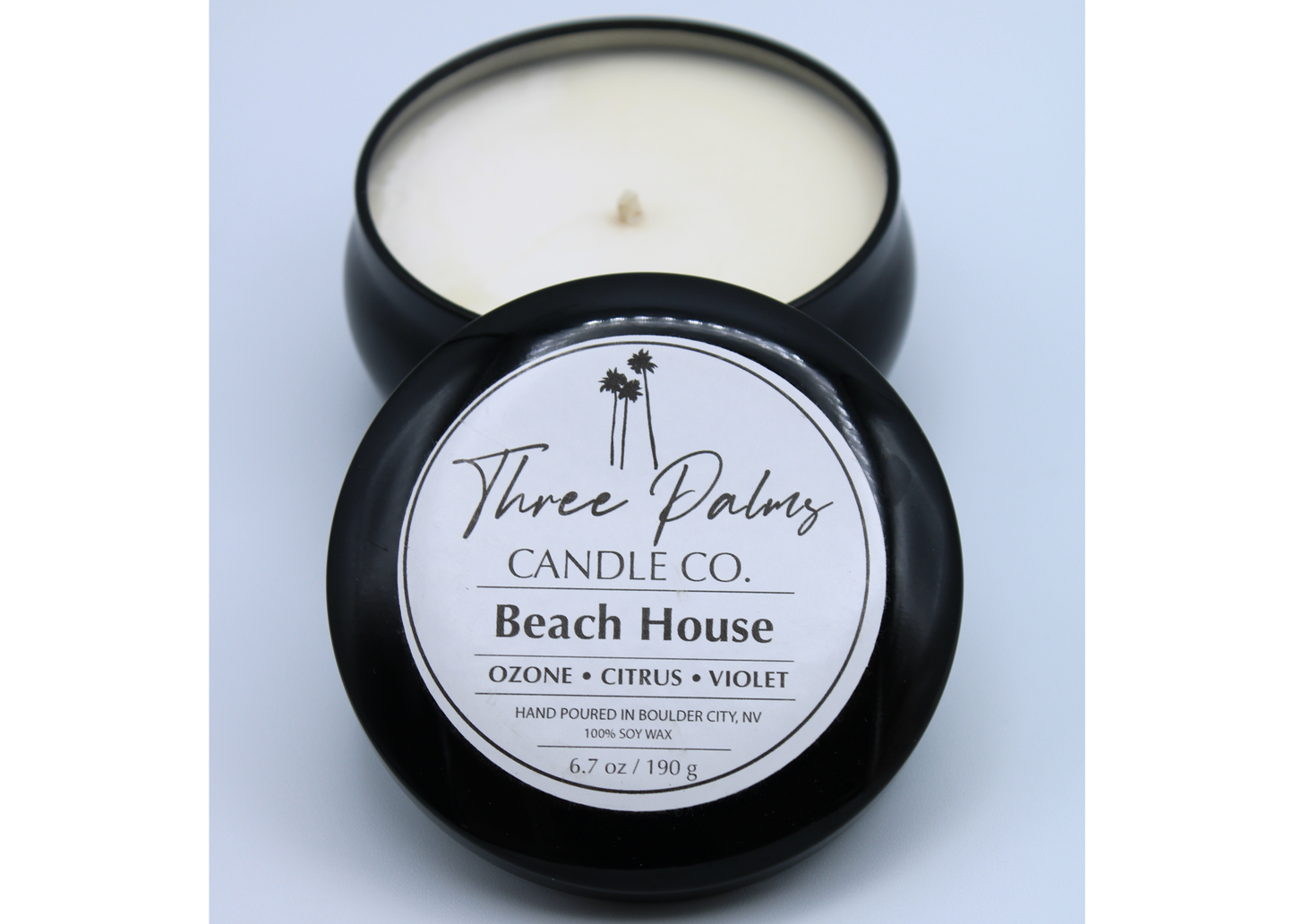 Beach House Black Tin 6.7 oz