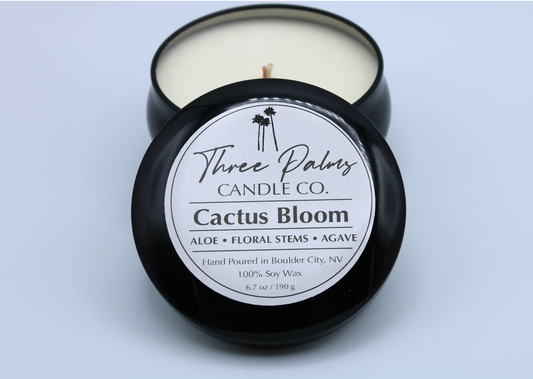 Cactus Bloom Black Tin 6.7 oz