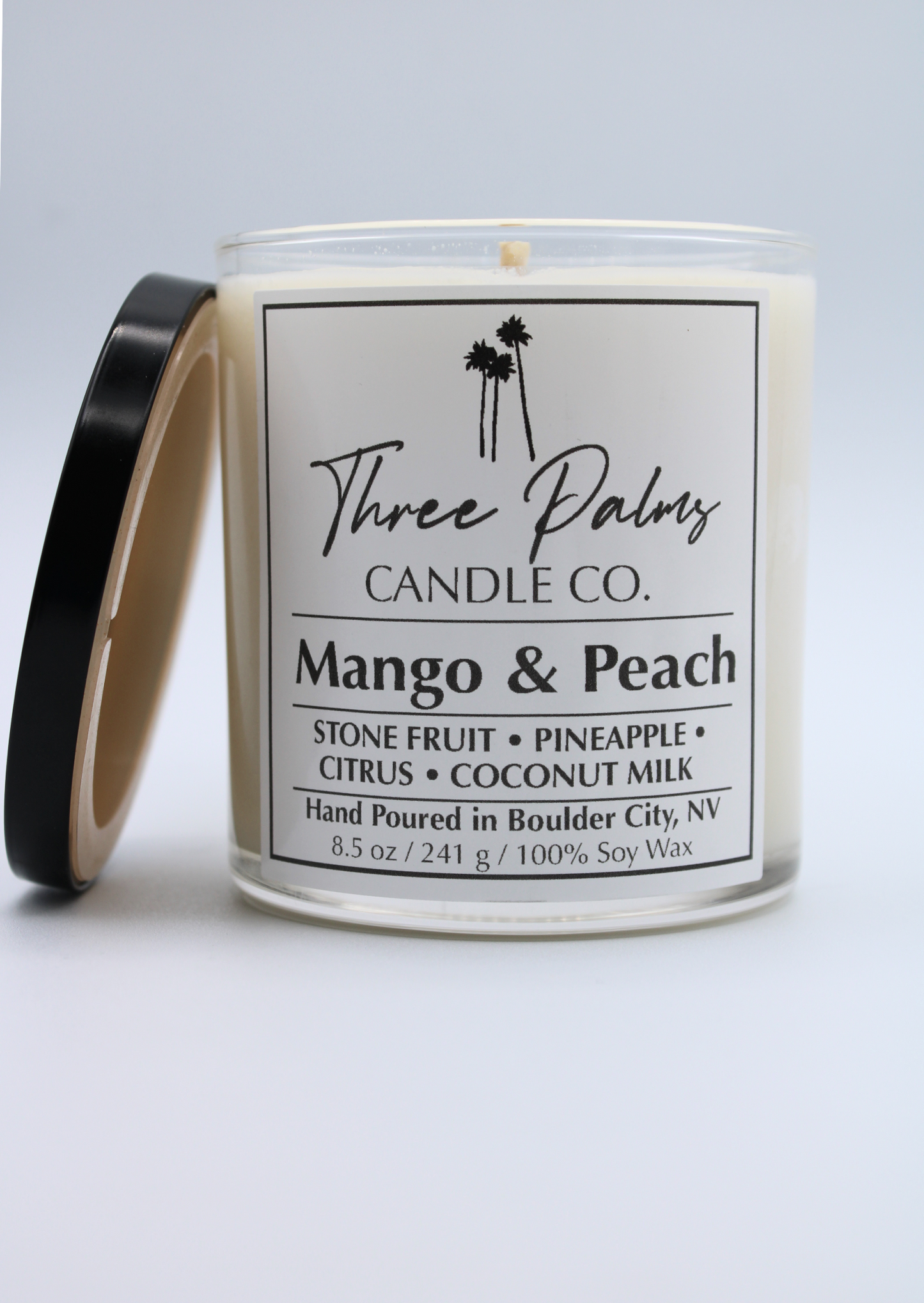 Mango & Peach 8.5 oz Glass Vessel