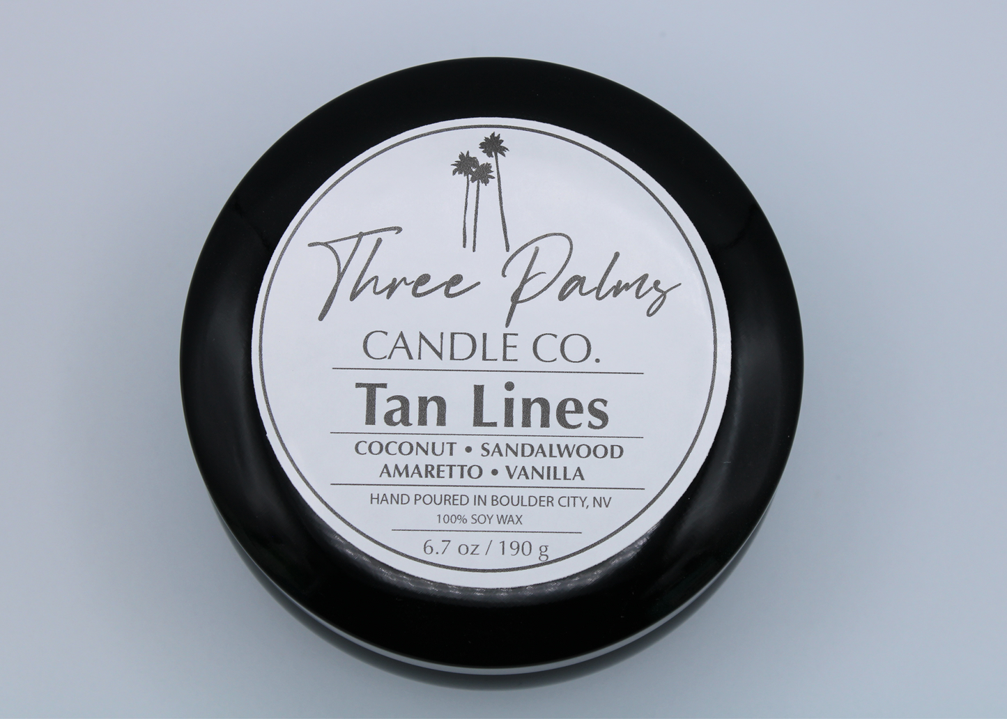 Tan Lines Black Tin 6.7 oz